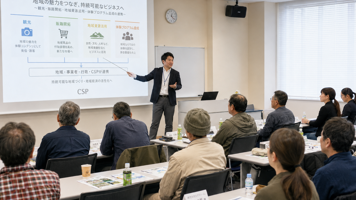 ワークショップを開催する様子